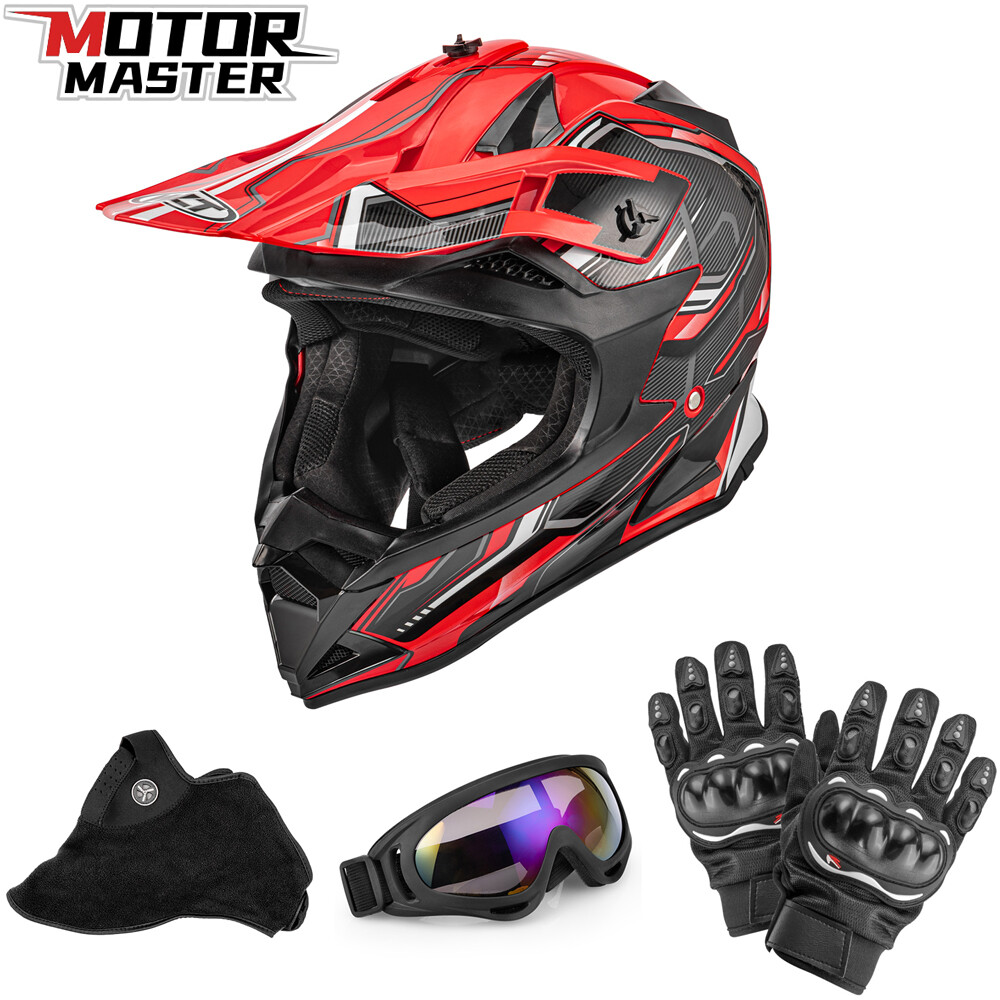 Open Face DOT Adult Motorcycle Motorcross Helmet ATV MX Dirt Bike Size M/L/XL/XL