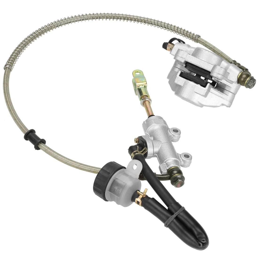 Rear Foot Disc Hydraulic Brake Master Cylinder Caliper For 150cc 200cc 250cc ATV