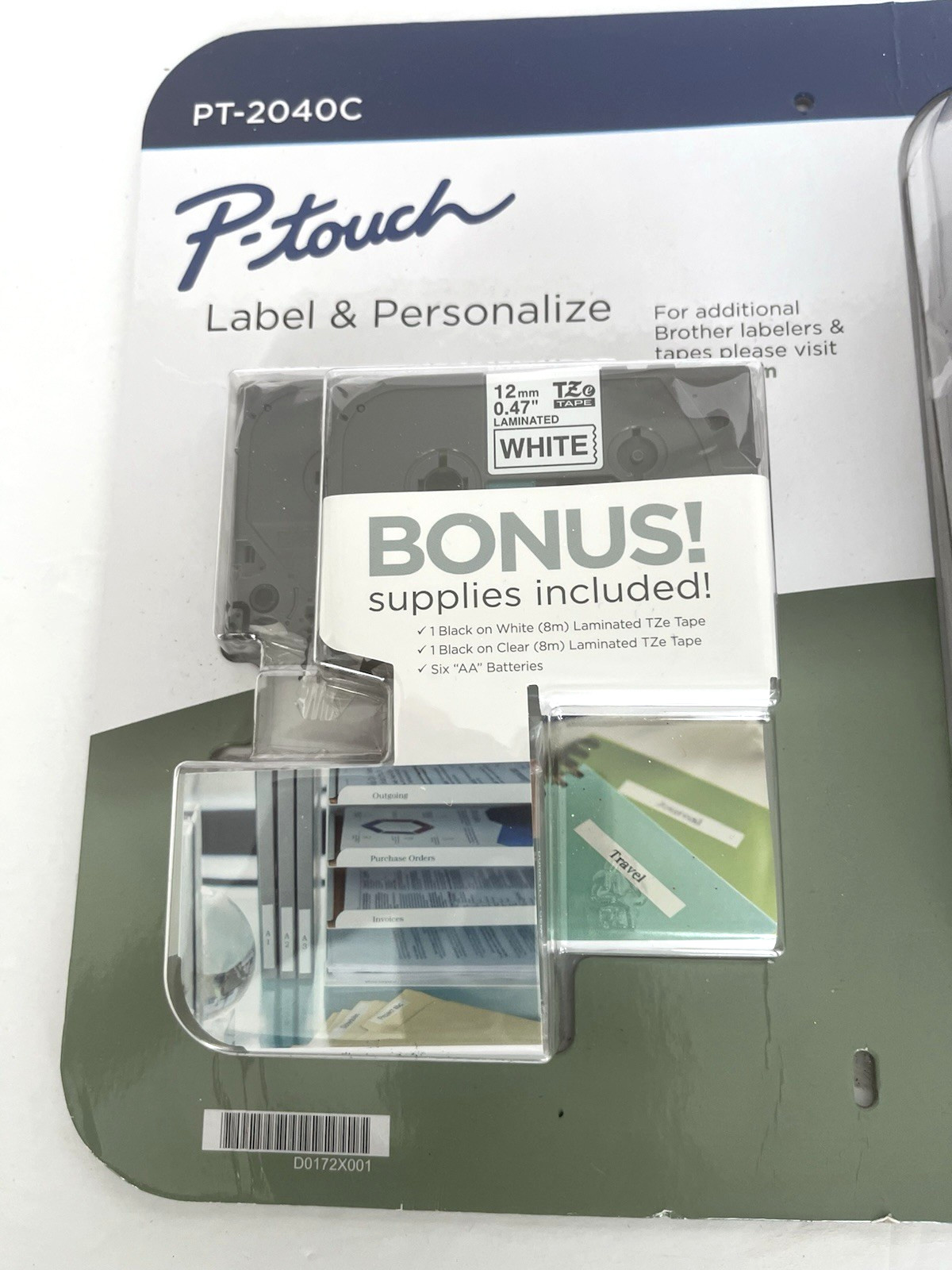 NIB Brother P-touch PT-2040C BRAND NEW Machine and Supplies