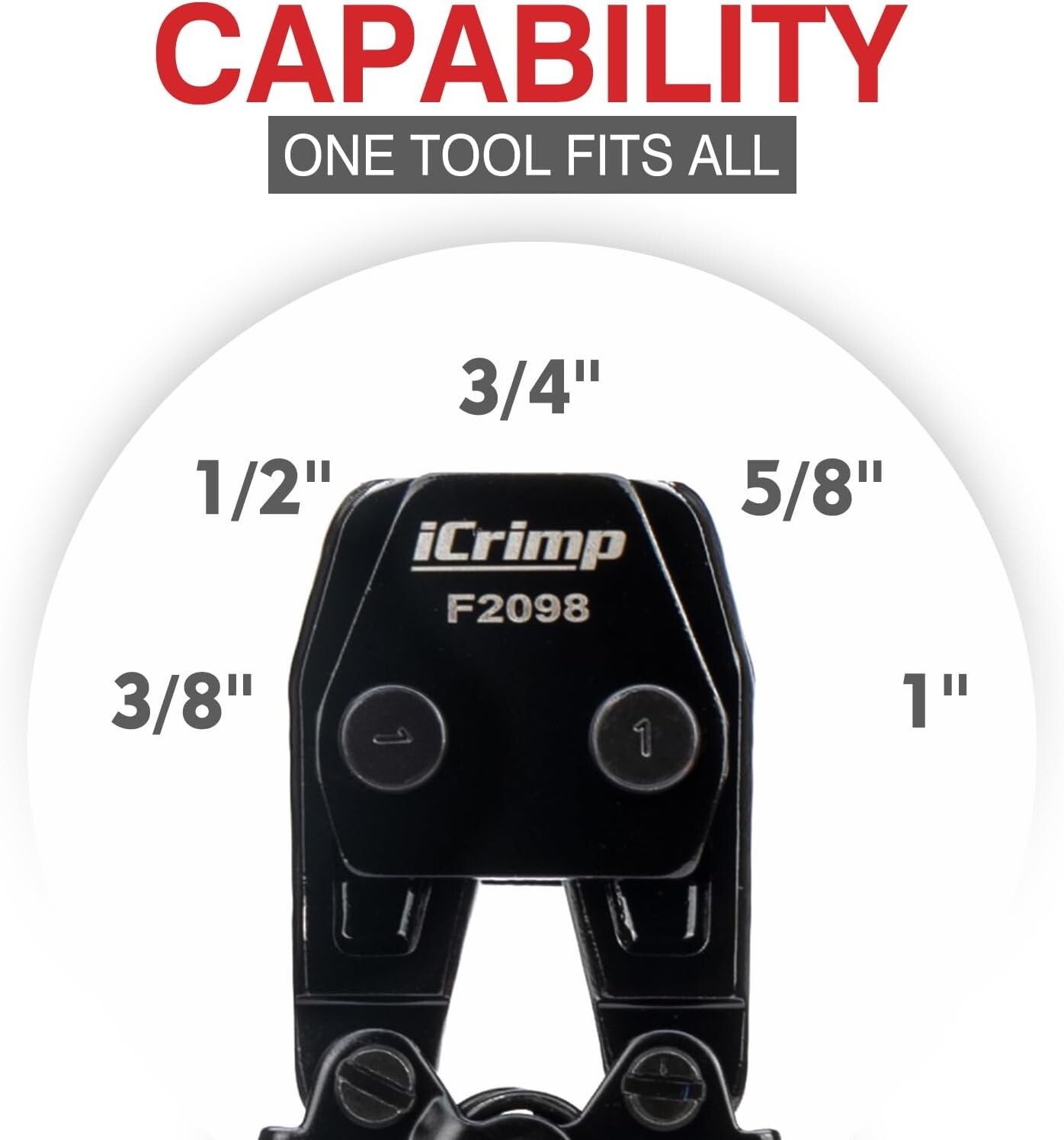 PEX Clamp Tool Kit 3 8-1 w Rings & Tubing Cutter - All-in-one Crimping Set