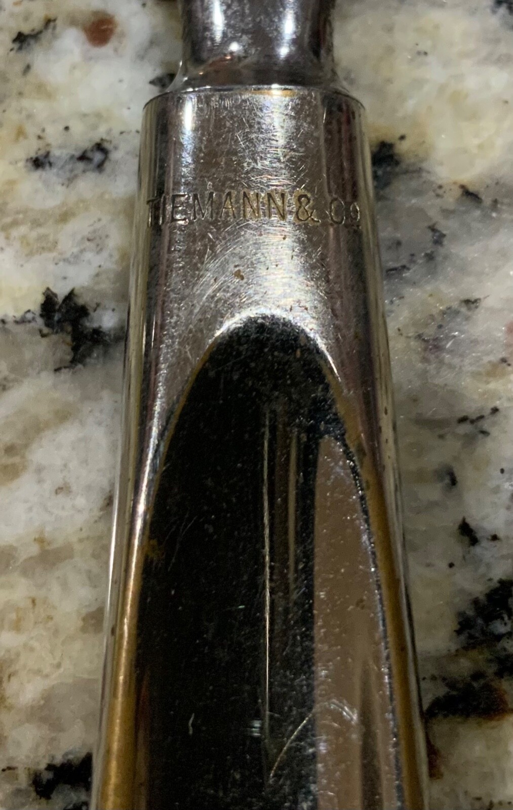 Tiemann 13.5” Fixed Blade Surgical Amputation Antique Medical Knife Tool