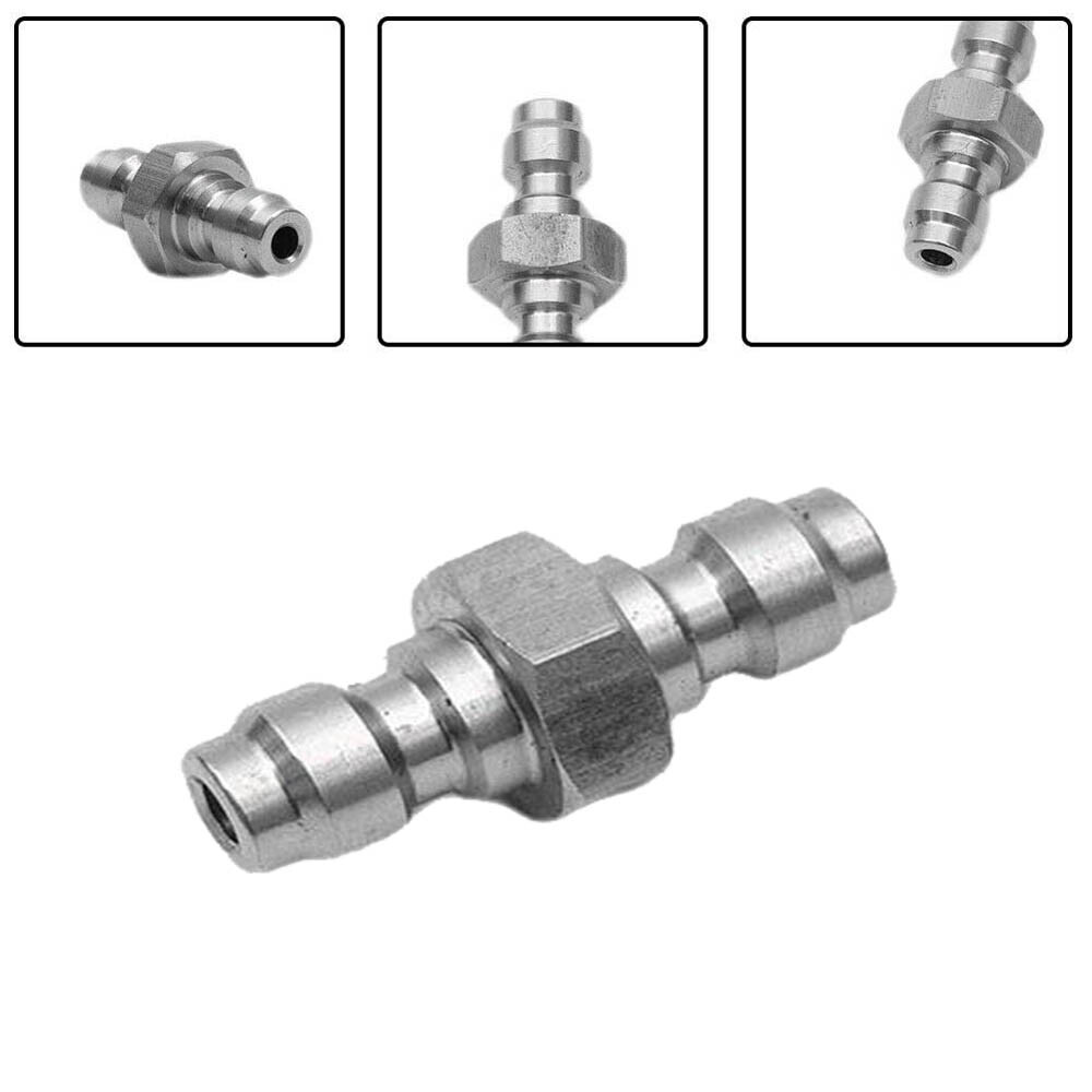 2Pc Double Male Quick Connect Adapter 8mm Dual Male for 8MM Female Convertor USA