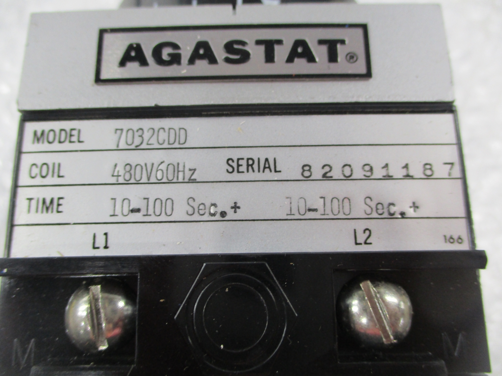 AGASTAT 7032CDD RELAY 480V NSNP