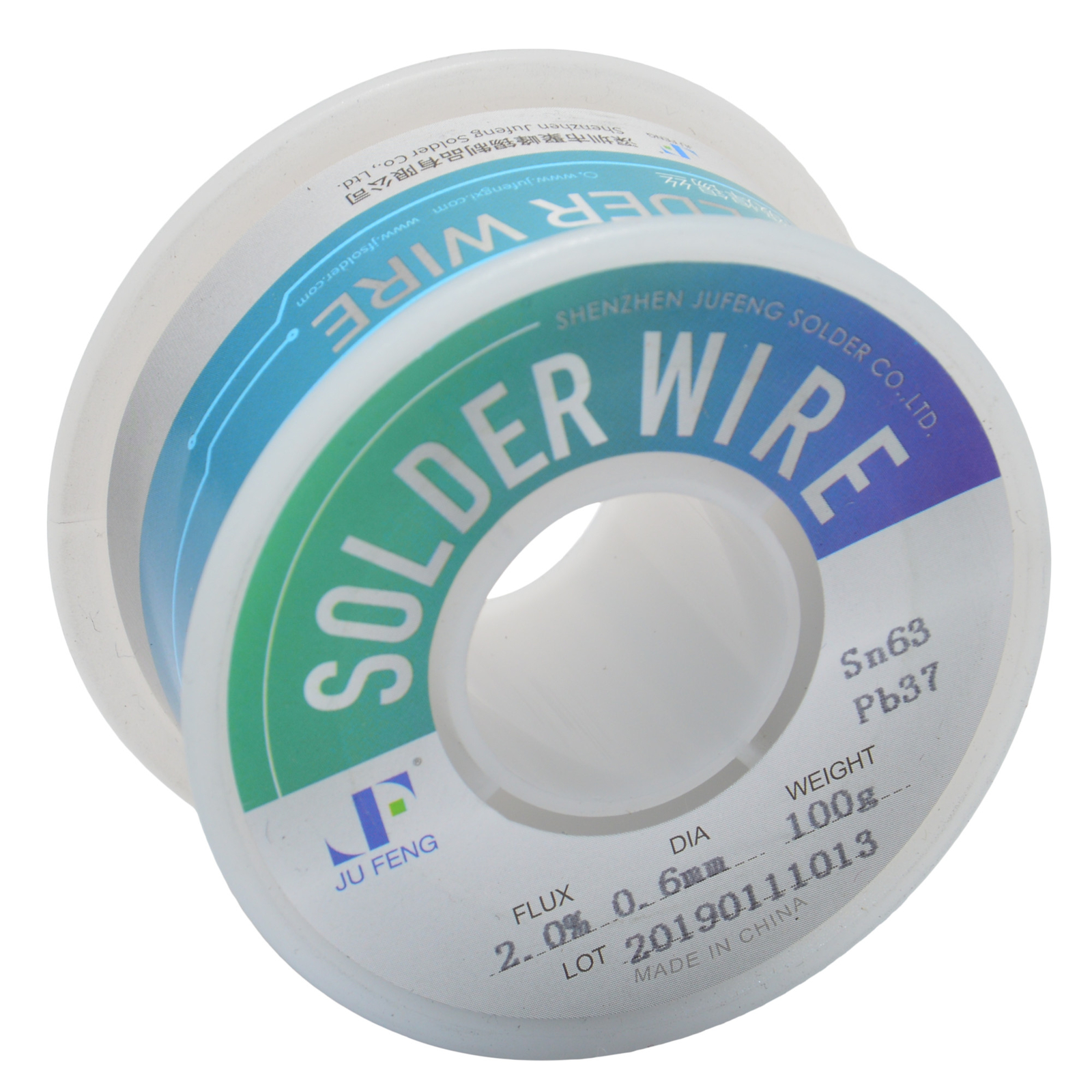 63/37 Rosin Core Solder 0.6mm Diameter Soldering Flux Wire 100g 65ft