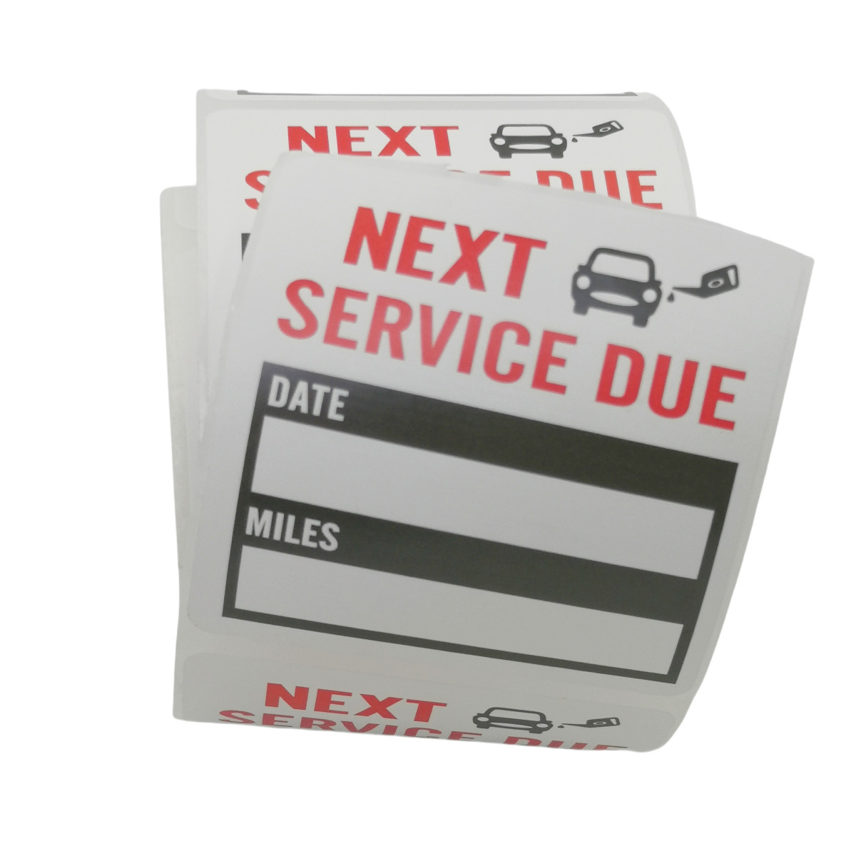 300 Oil Change Service Reminder Stickers Window Lite Sticker Pack 2"x2" US