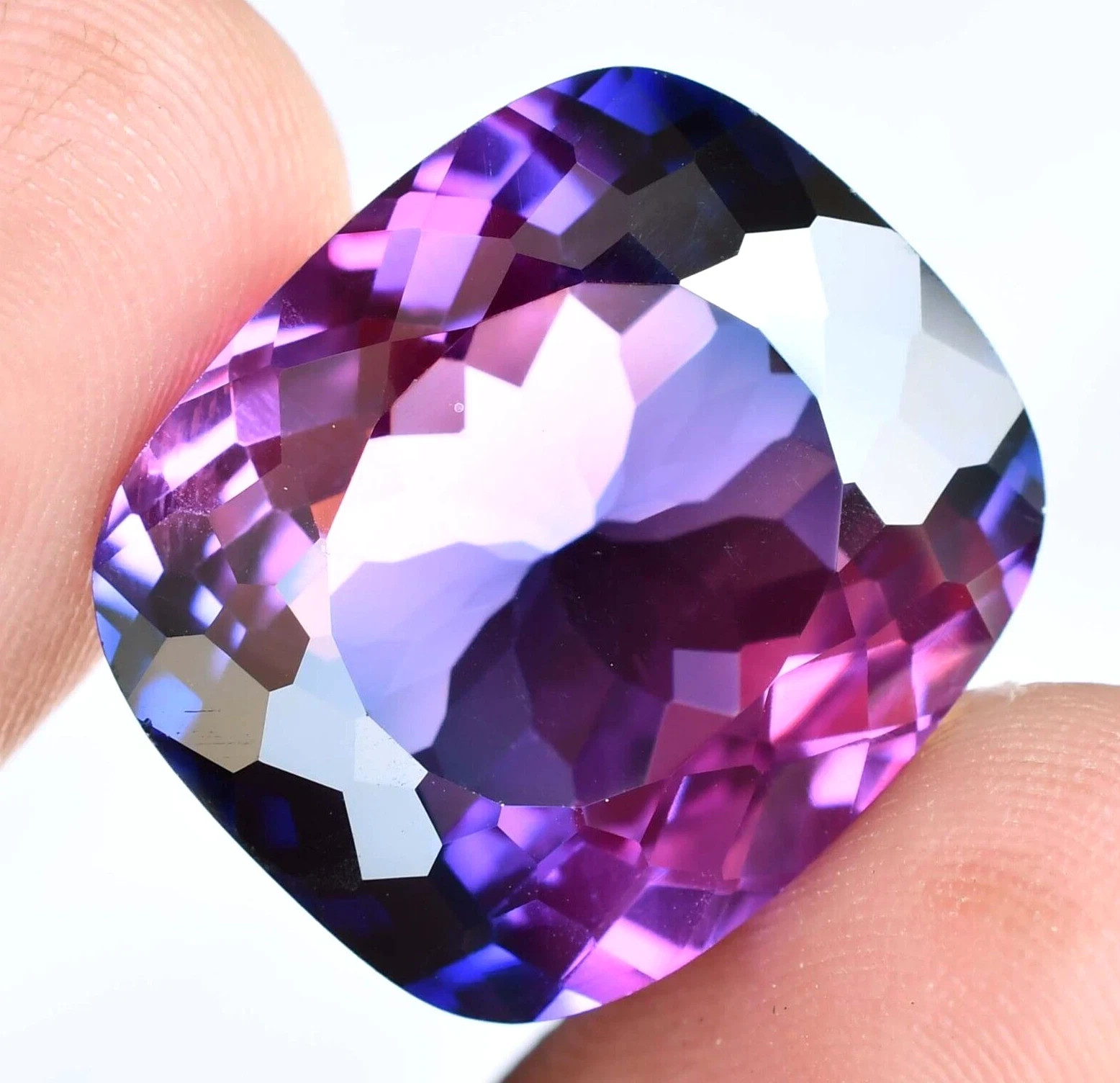 Natural Purple Blue Montana Sapphire 39.25 Ct Flawless Certified Loose Gemstone