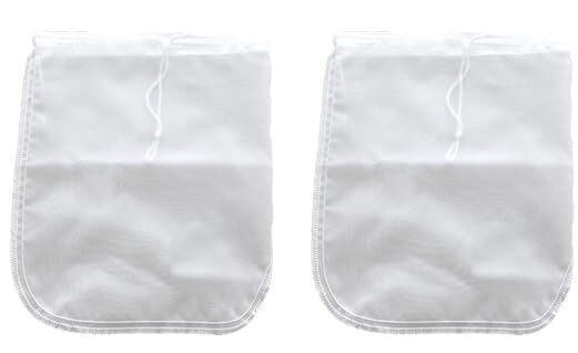 2 Pack Bright Kitchen Premium Nut Milk Bag Fine Nylon Mesh Almond Straining