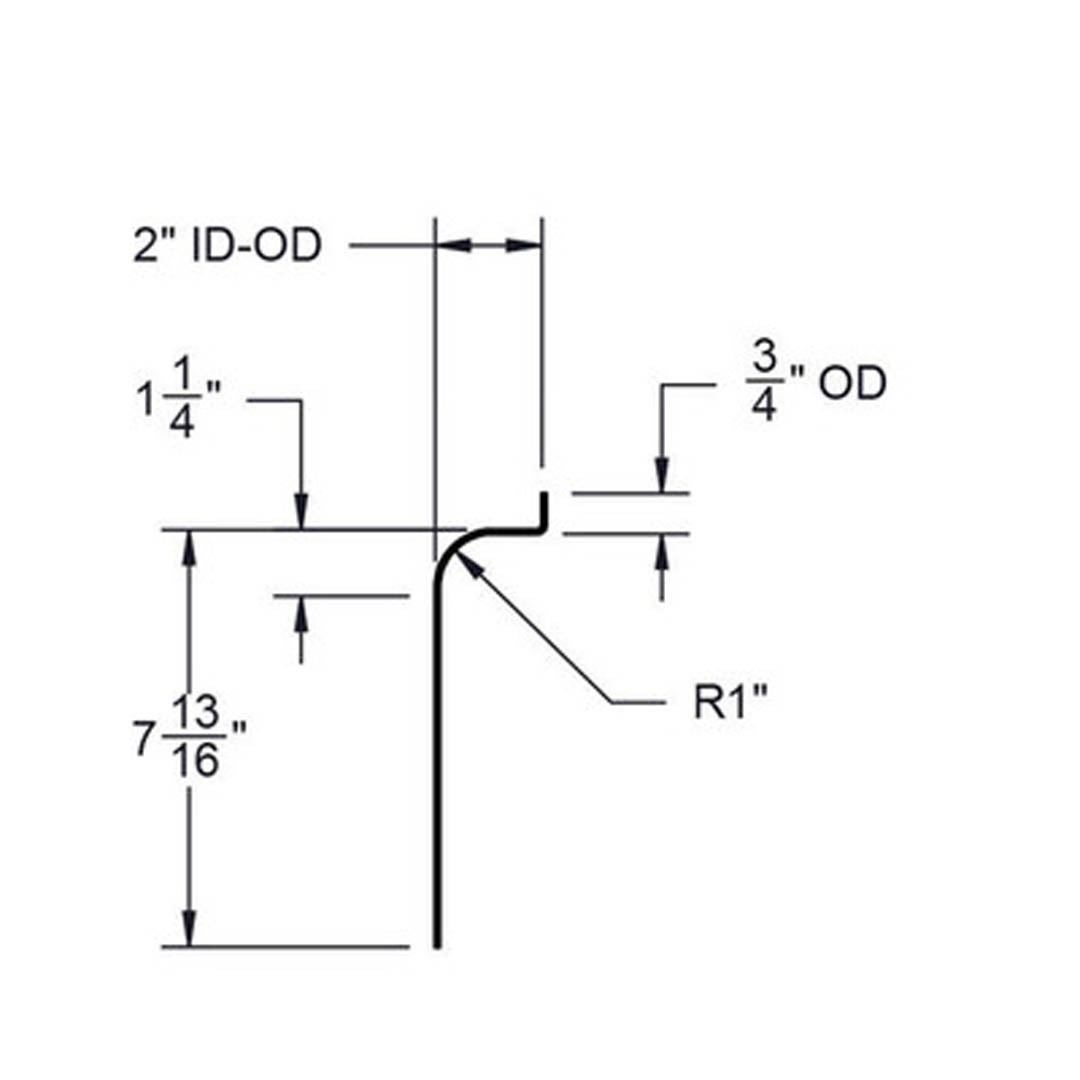 2 Pack - 72x2 Aluminum Treadplate Tandem Axle Teardrop Fender Flares