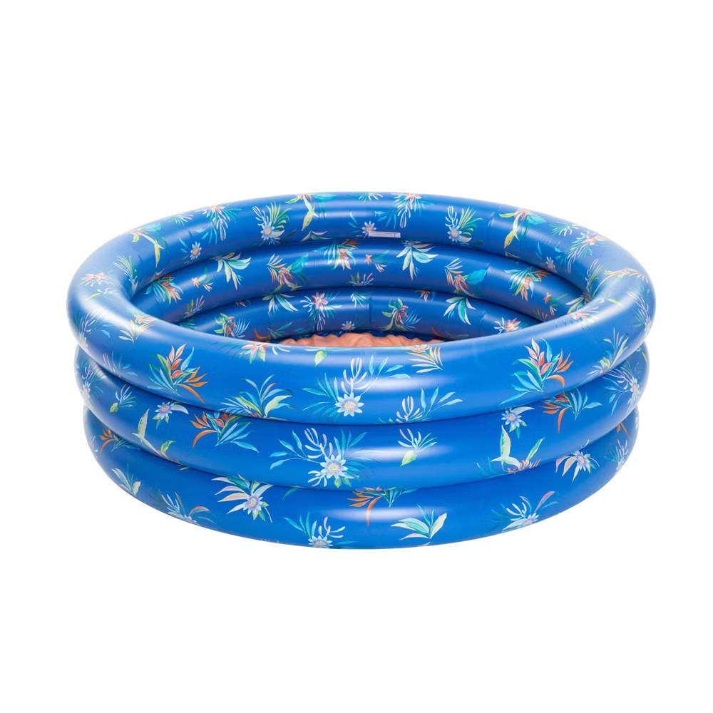 Quiksilver 3 Ring Inflatable Pool with Basin