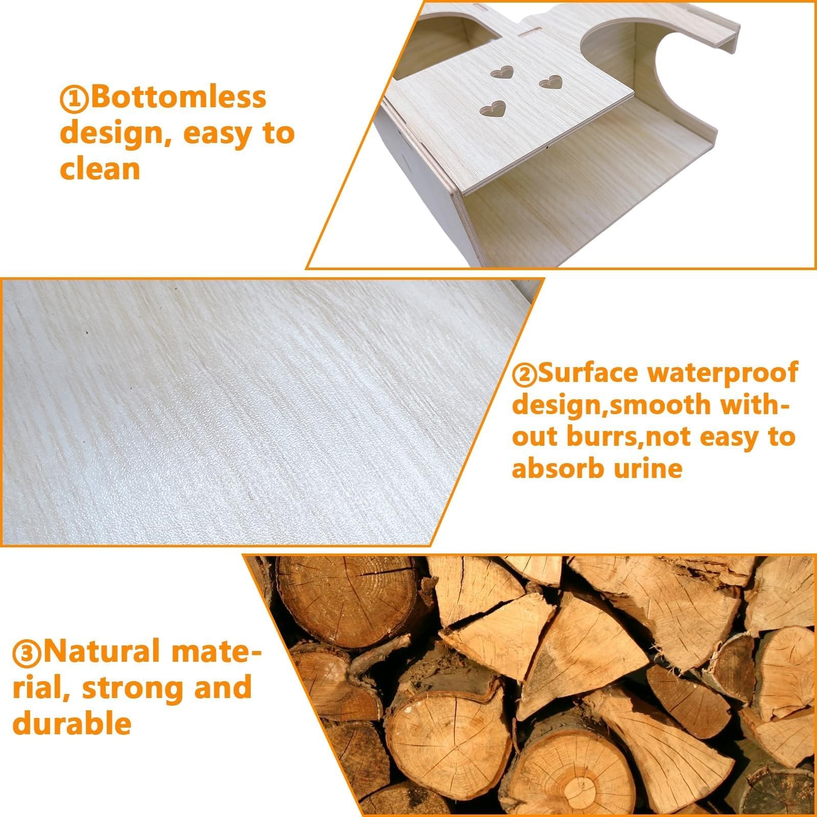 Hamster Hideout House Multi Chamber Rat Hide Hut Castle Large Climbing Playgr...