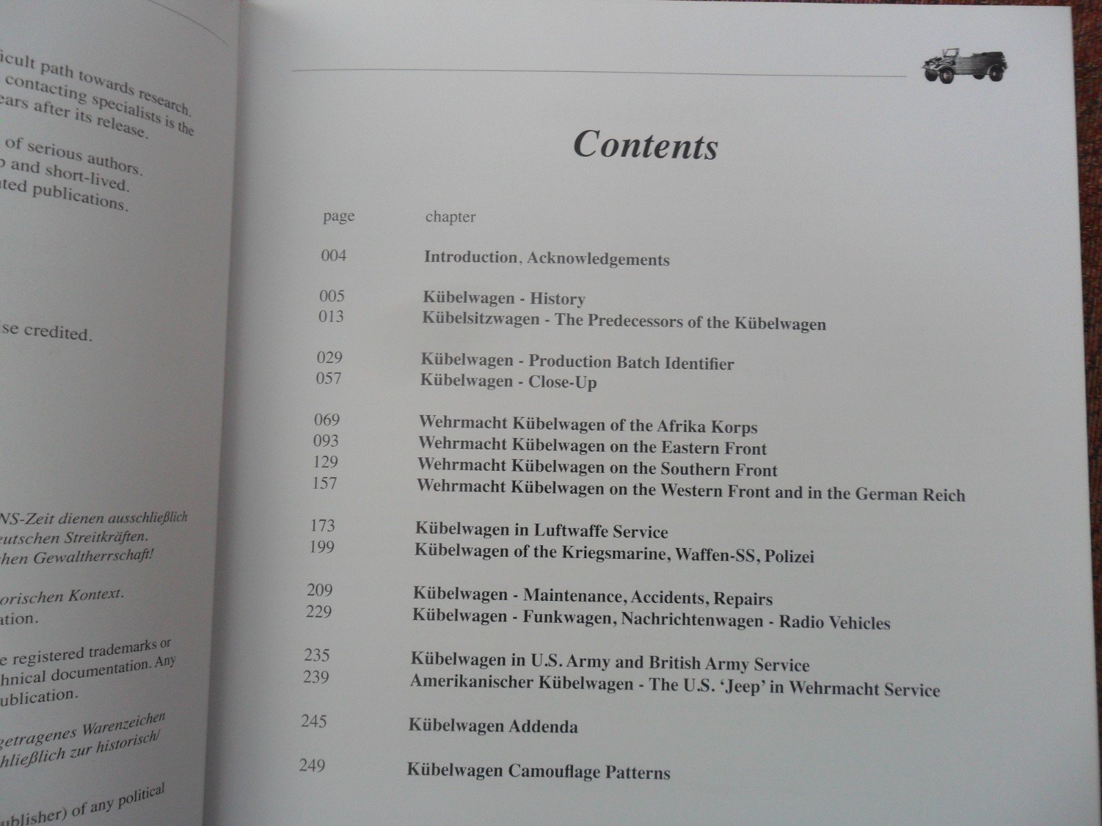 WWII German Army Book Kubelwagen on all Frontlines Volkswagen Type 82