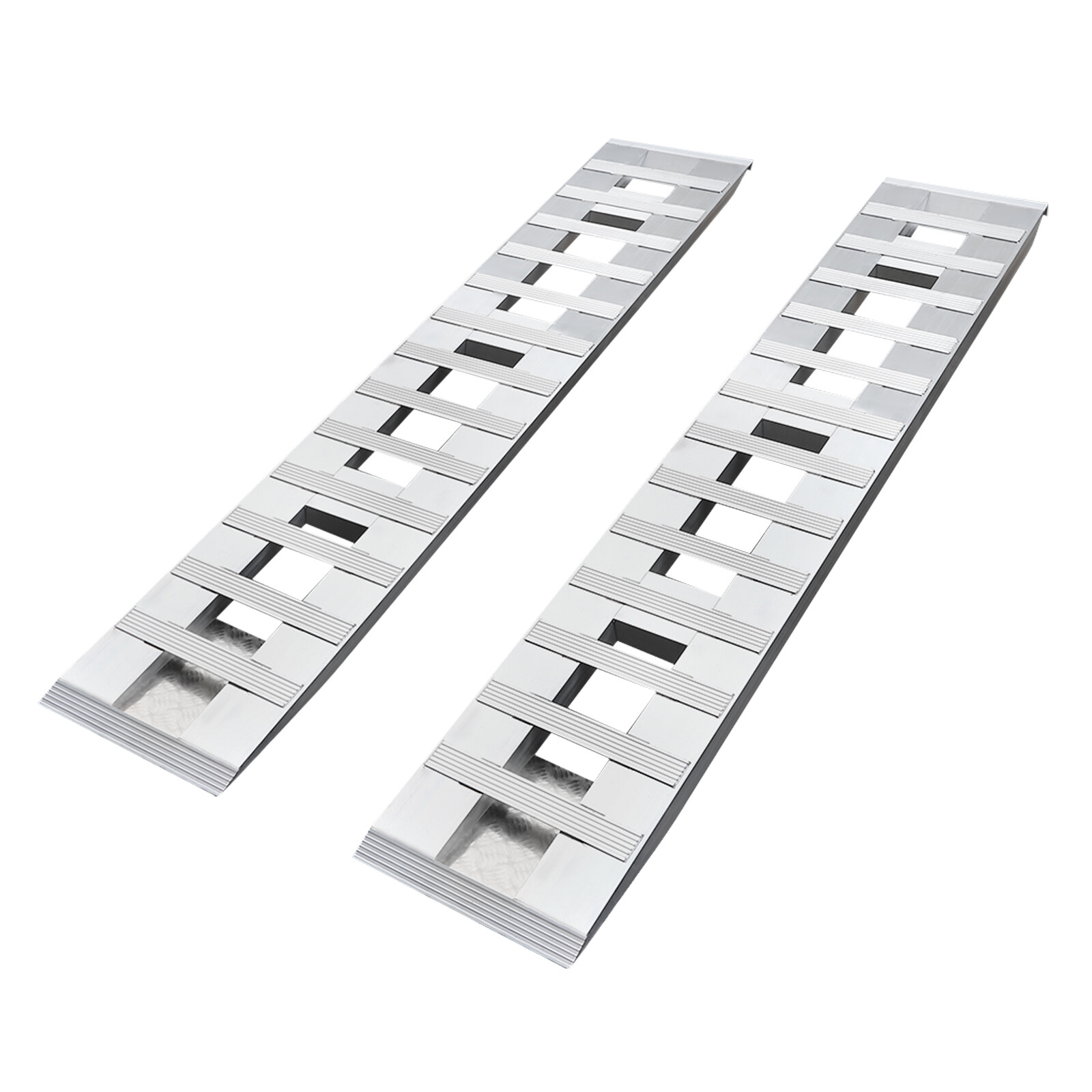 2pcs Aluminum Trailer Ramps Loading Ramps Truck Car Auto Trailer Ramps