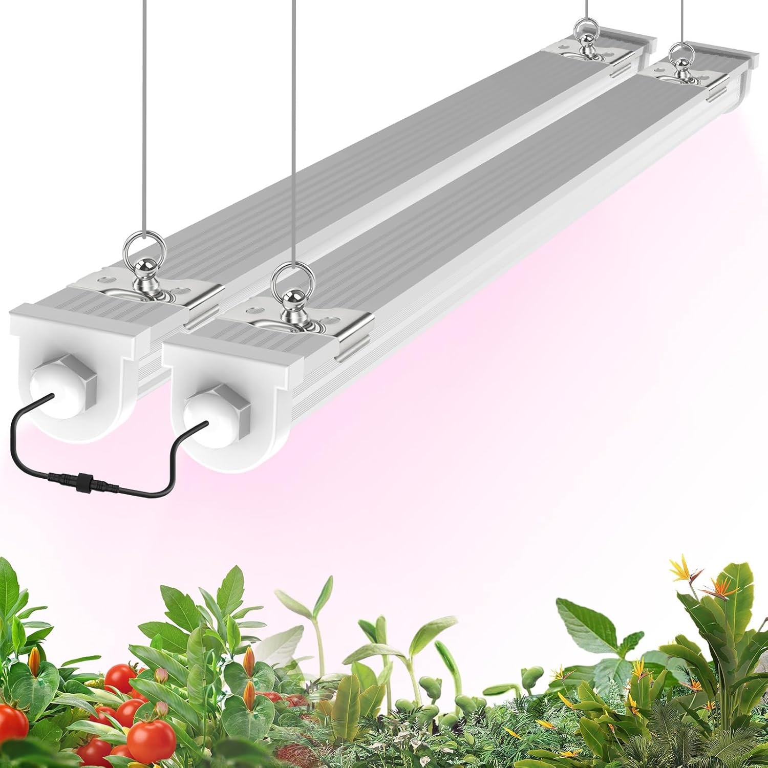 LED Grow Lights 2-20Pack T8 3-4FT 36、48W Indoor Linkable LED Plant Growing Lamps