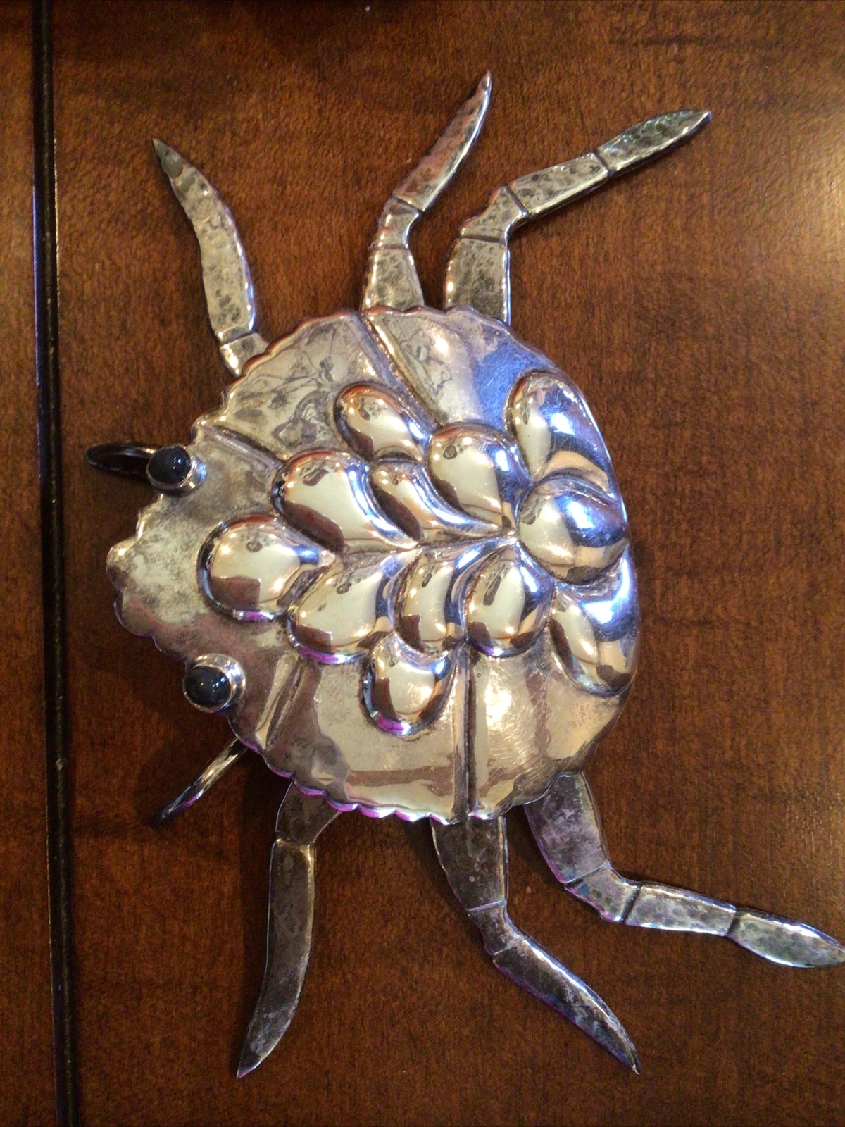 LARGE EMILIA CASTILLO CRAB BOTTLE OPENER NEIMAN MARCUS SILVER 6"  WONDERFUL!