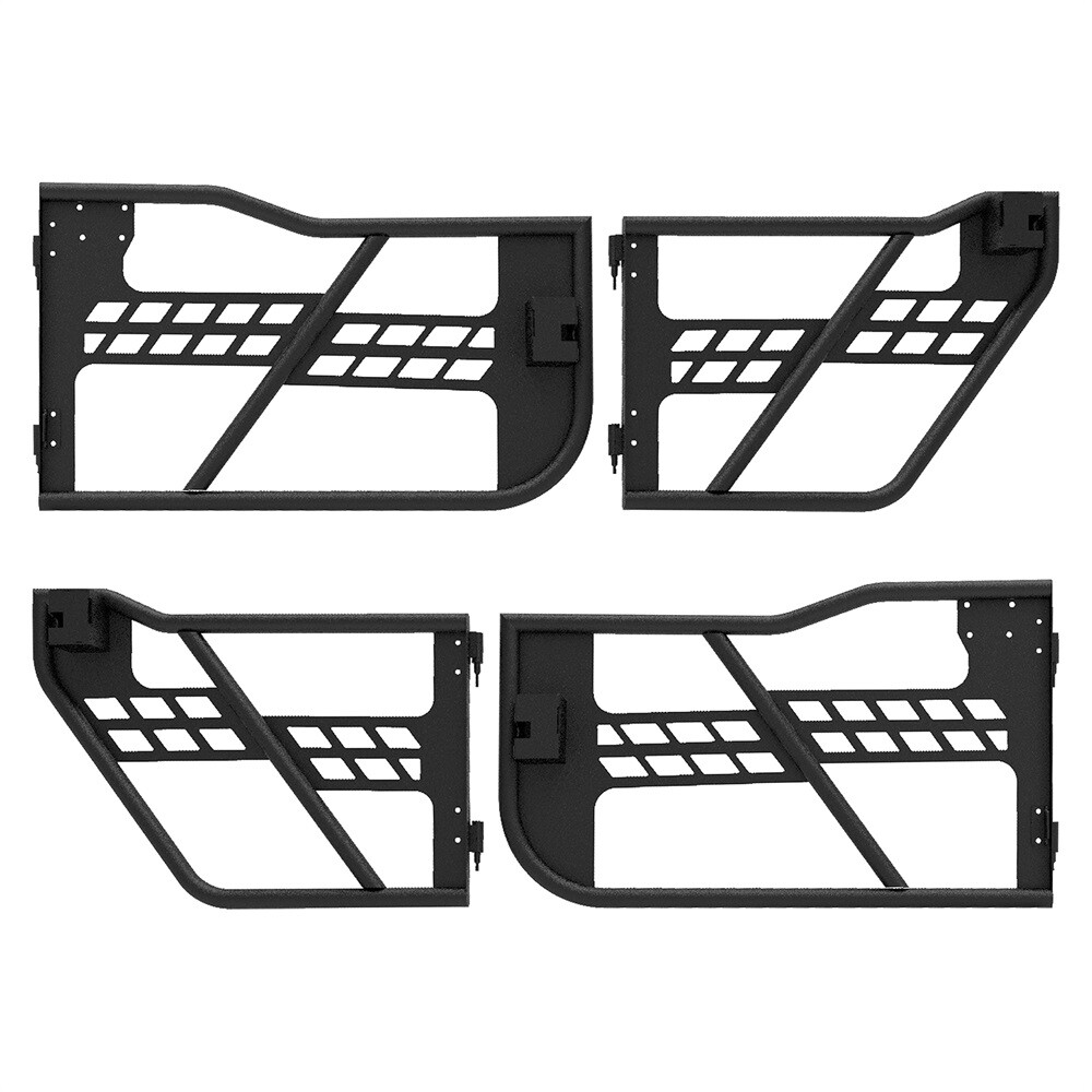 Steel Tube Half Door Guards for 2018-2025 Jeep Wrangler JL & Gladiator JT 4 Door