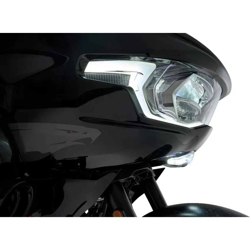 Ciro 45260 Chrome GOAT-E Fairing Light for Harley 24-25 Road Glide Models