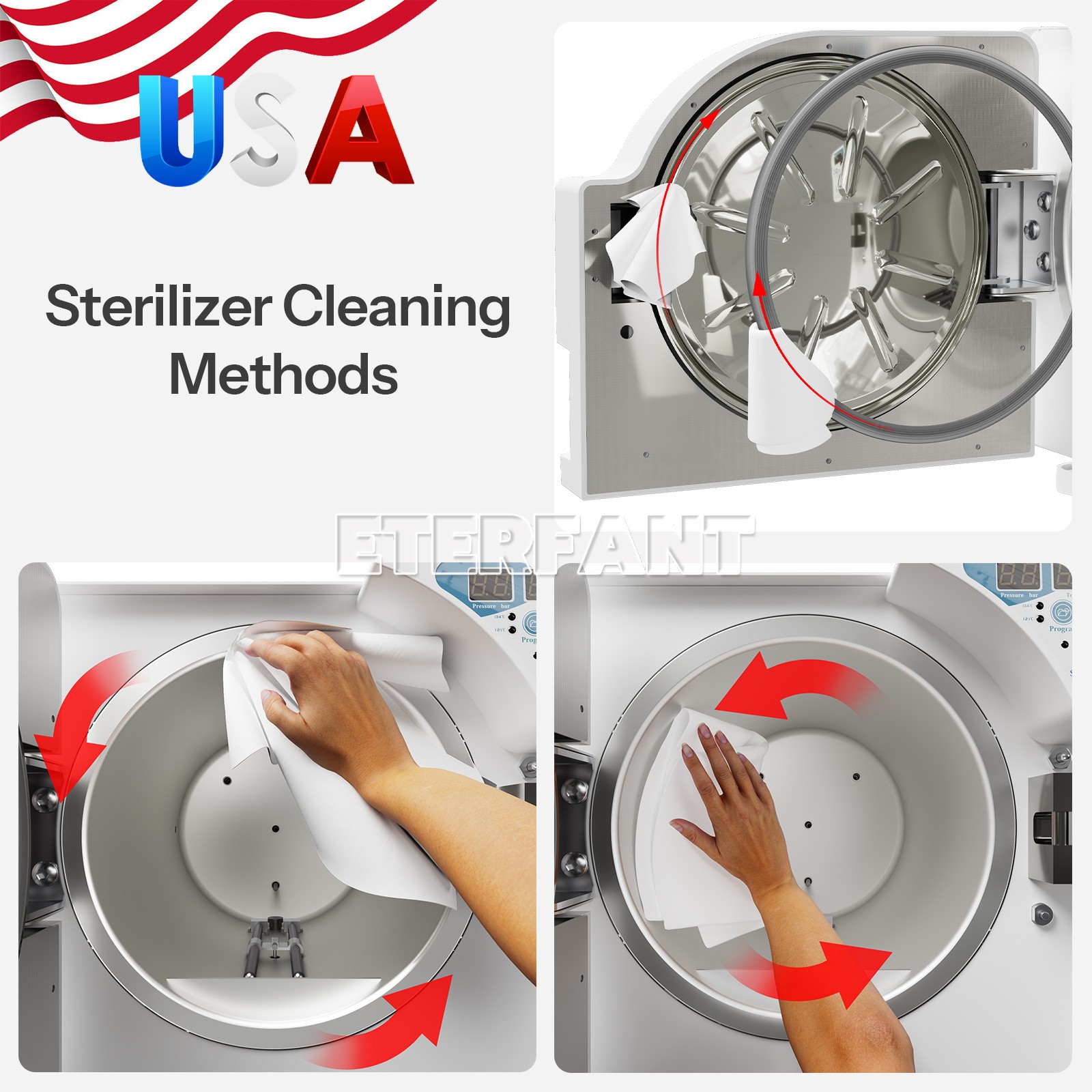 16/18/23L Class N Dental Medical Autoclave Steam Sterilizer with Drying Function