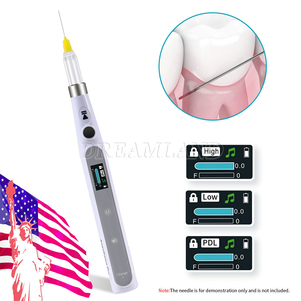 Electric Dental Painless Oral Local Anesthesia Delivery Device Injection Pen USA