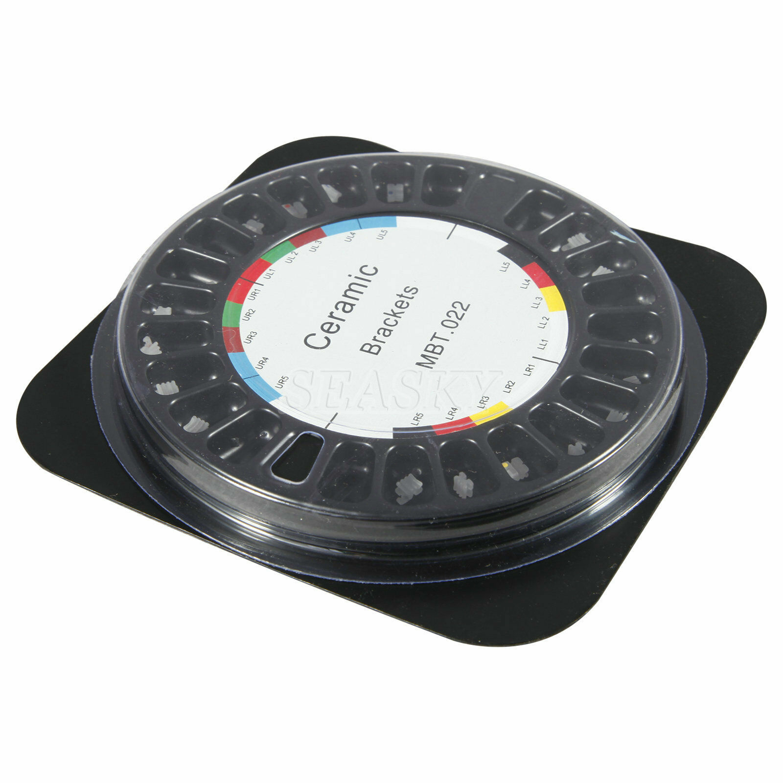 10 Packs Dental Orthodontic Bracket Braces Ceramic MBT 022 with 3-4-5 Hooks