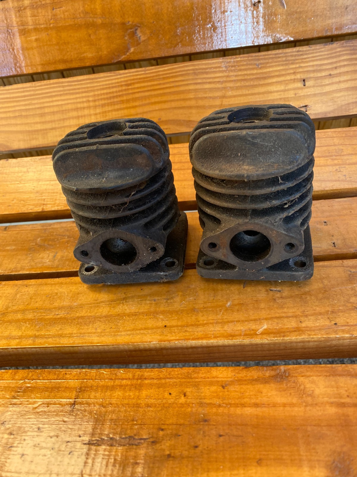 Maytag model 72 Twin Cylinder Gas Engine Cylinder Head Lot of 2