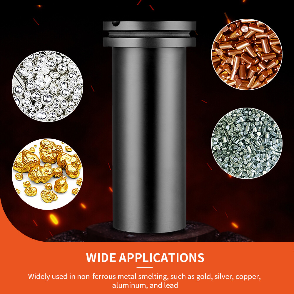 1/2/3KG High Purity Graphite Crucible Smelting Tool for Electric Melting Furnace