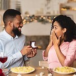 Novel Box Cherry Wood Ring Box, Led Light Ring box for Engagement Proposal