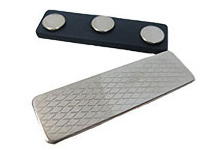 2 NEW NAME BADGE TAG MAGNET FASTENERS STRONG DOUBLESTICK TAPE W/ EASY TAB