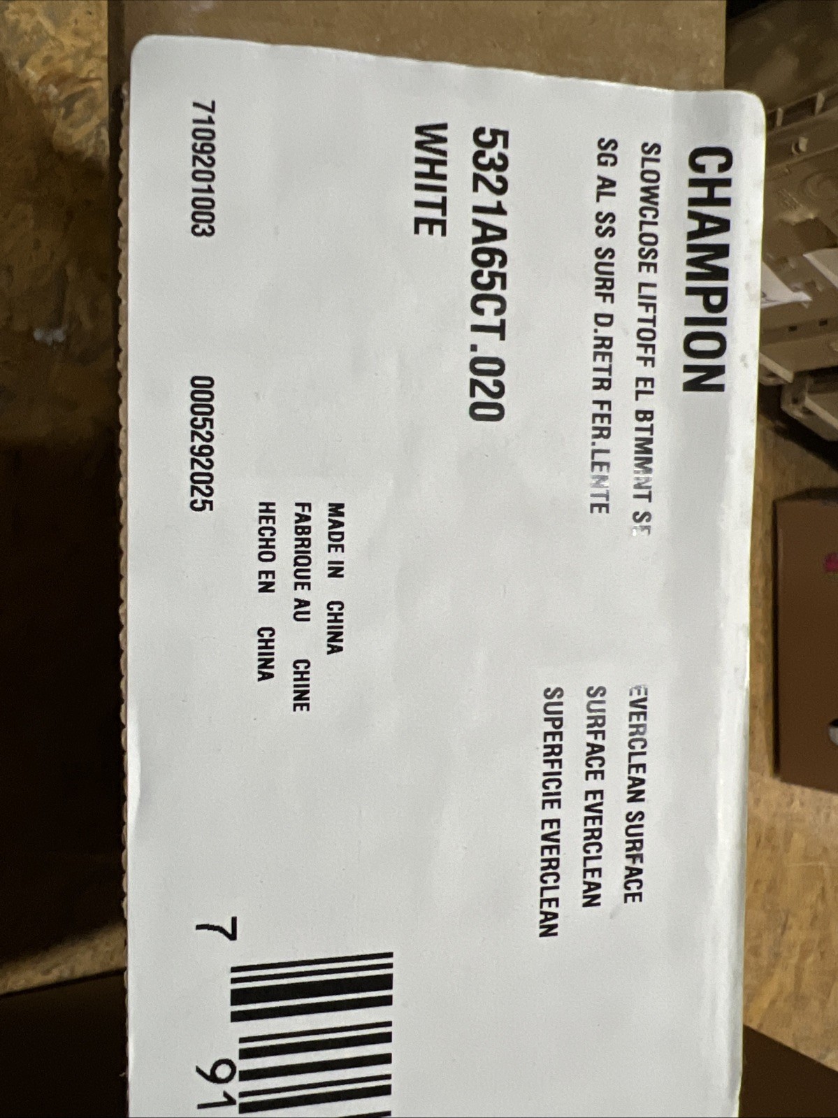 American Standard Champion Elongated Soft Close Toilet Seat White 5321A65CT.020