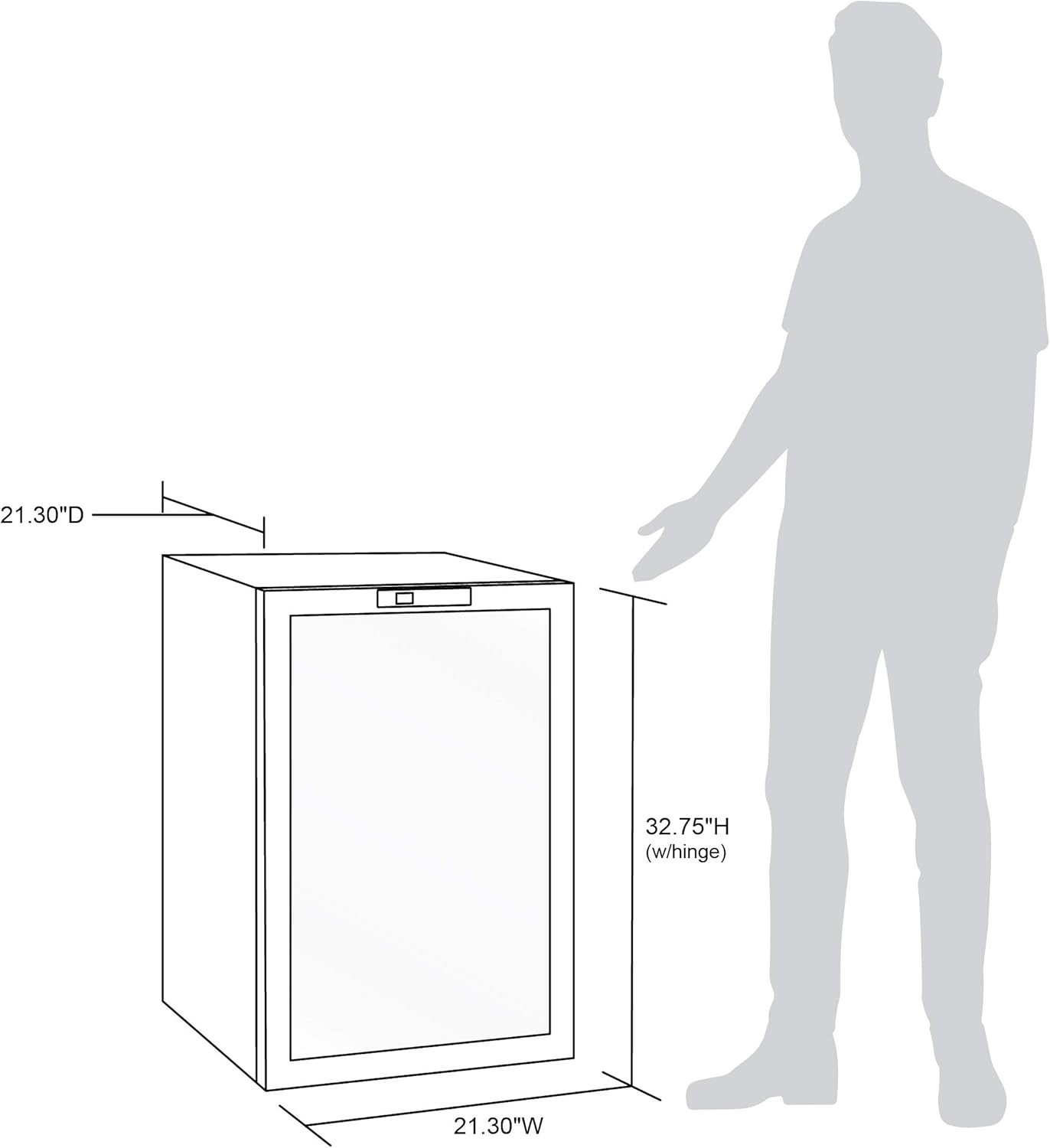 Newair NBC160SS00-RB Freestanding Beverage Fridge - Certified Refurbished