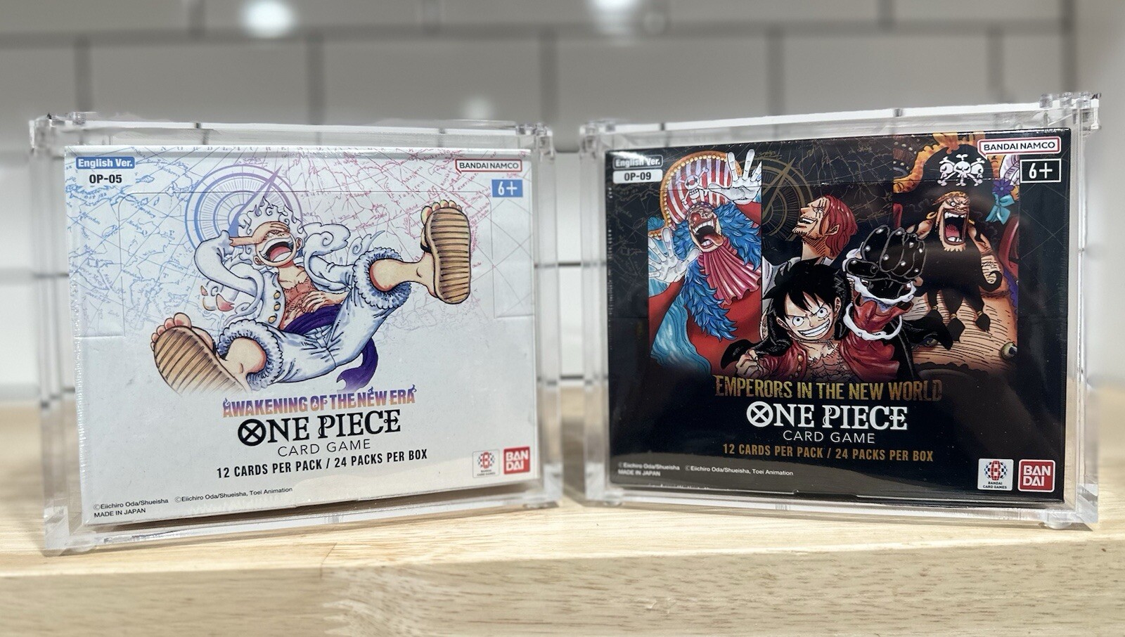 One Piece Booster Box Acrylic Case Magnetic Lid - UV Resistant - US seller