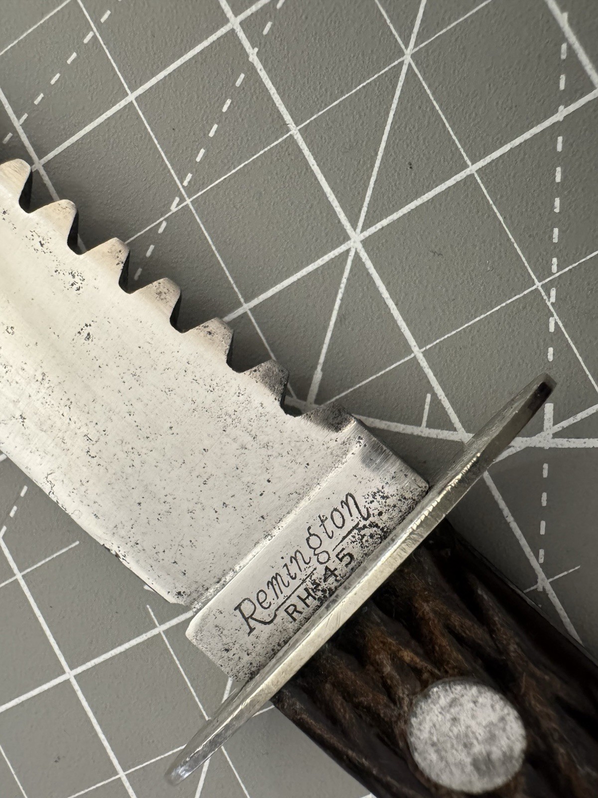 Vintage 1920-1939 Remington RH-45 Wood Handle Fishing Filet Knife 10" Overall