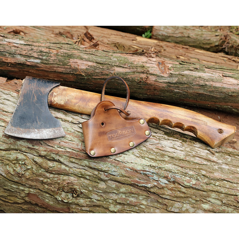 TOURBON Leather Axe Holder Hatchet Blade Protection Cover Sheath-Special Offer