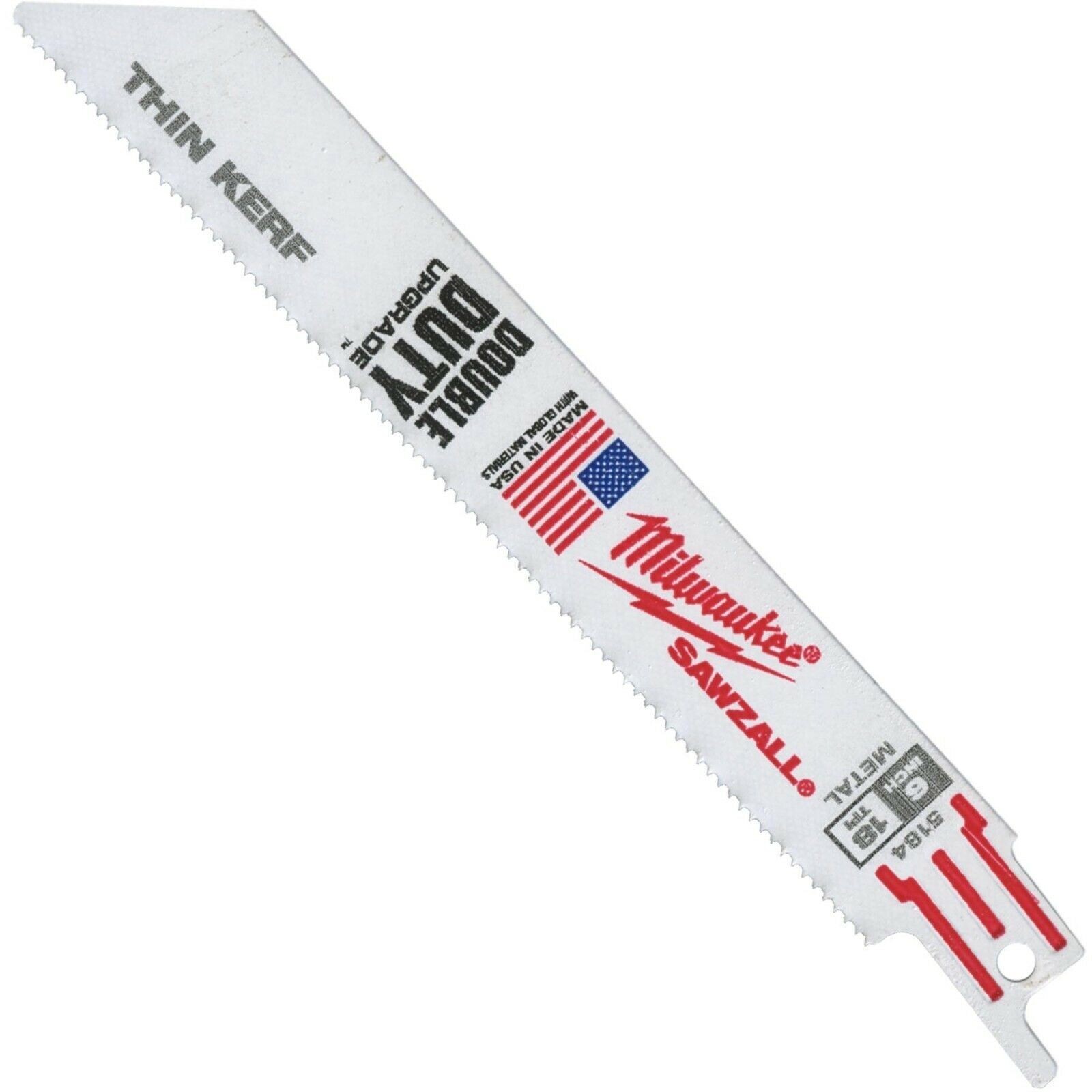 Milwaukee 48-01-7184 6  18 TPI Thin Kerf SAWZALL® Blades (Bulk - 100 Pk)