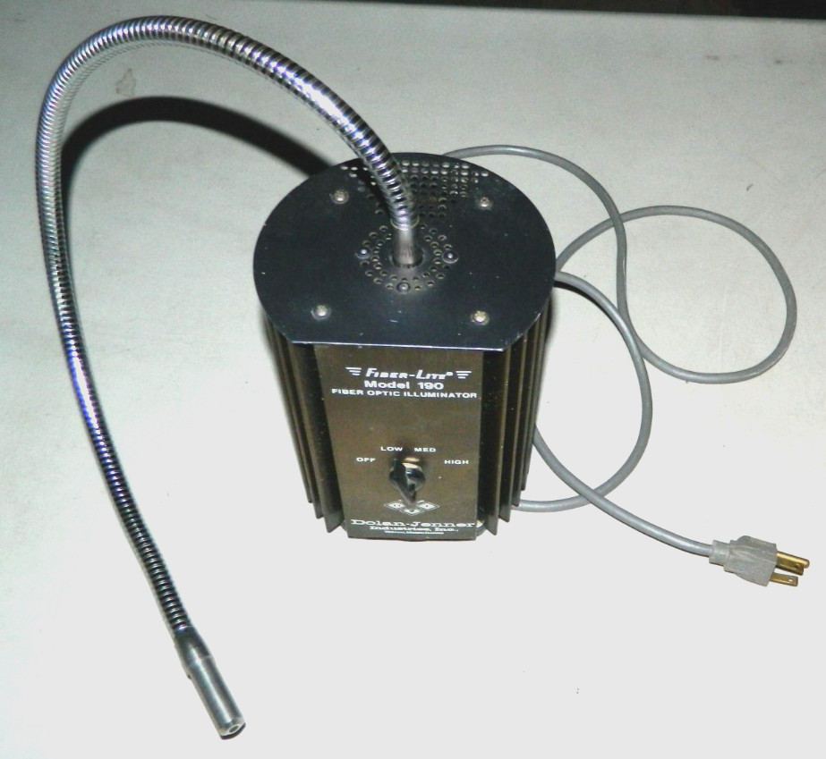 Dolan Jenner Fiber-Lite 190 Fiber Optic Illuminator w/ Light Guide 50W 115VAC