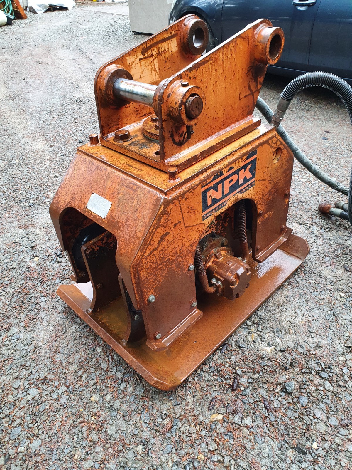 NPK C6B Excavator Hydraulic Plate Compactor- CAT 312 Mount- Ready To Work!