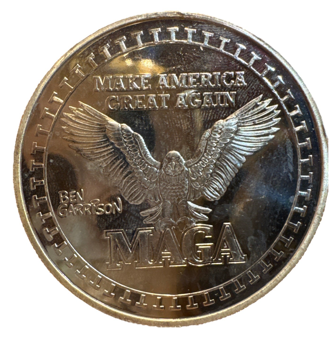 Donald Trump Ben Garrison Silver .999 1oz MAGA Coin 45th President