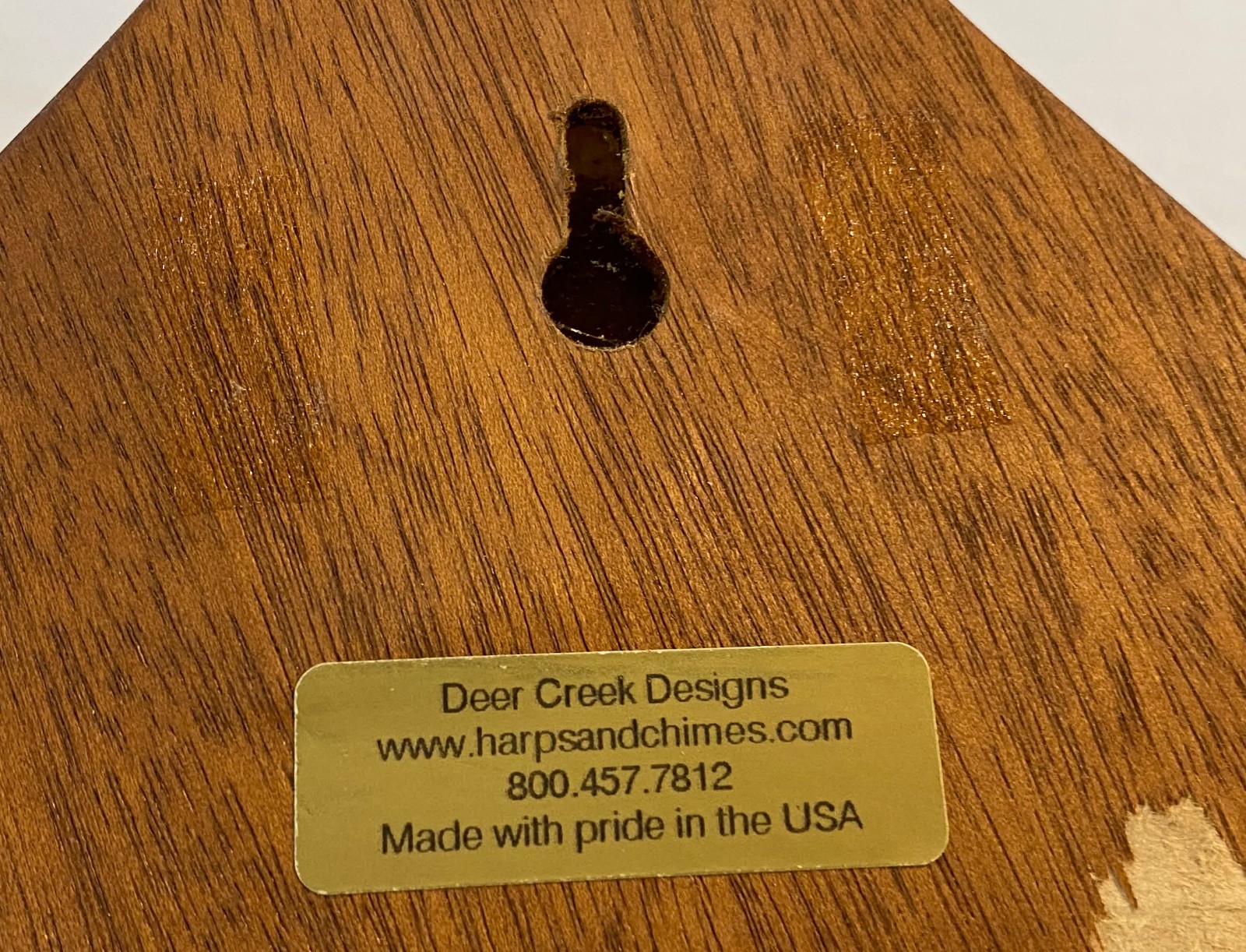 DEER CREEK DESIGNS HUMMINGBIRD DOOR HARP CHIME