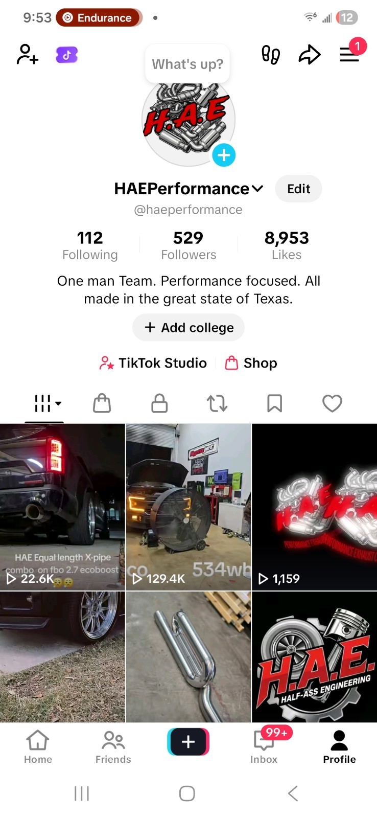 HAE 3" equal length Stainless exhaust loop