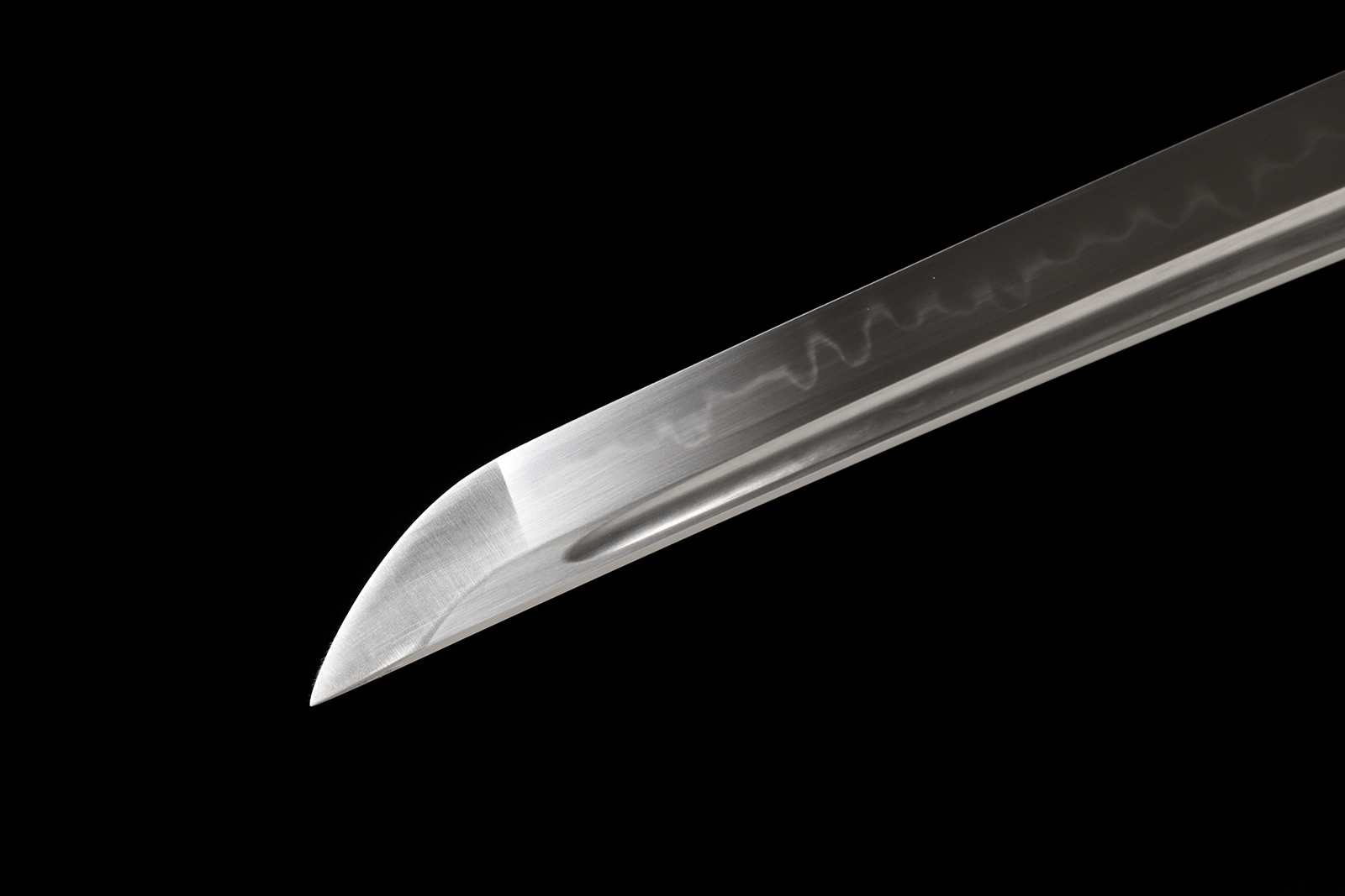 Katana Japanese Samurai Sword T10 Steel Clay Tempered Full Tang Sharp Brown Saya