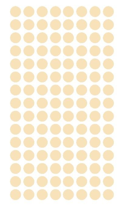 1/4" IVORY Round Color Coding Inventory Label Dots Stickers MADE IN USA