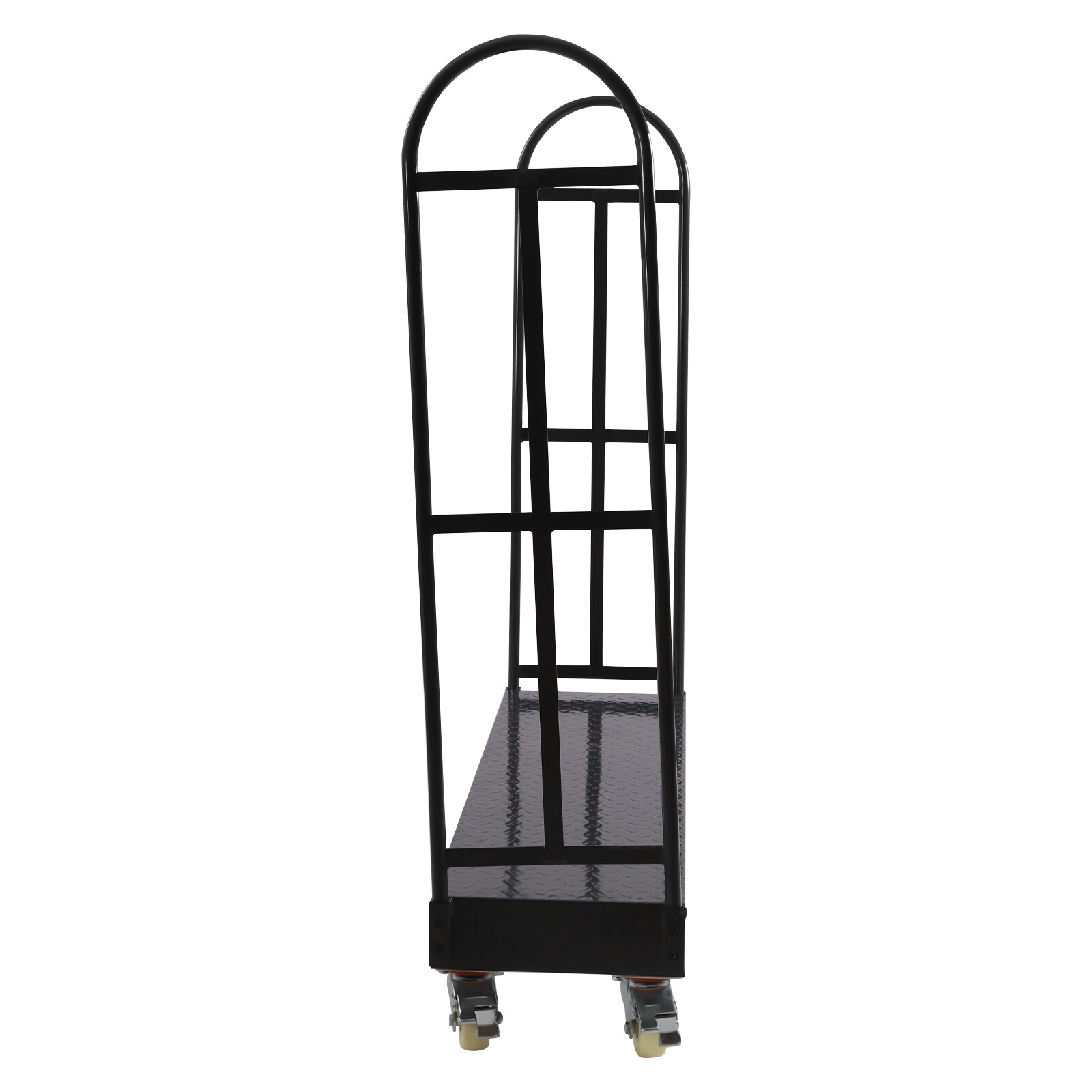 Heavy-Duty 64.6"x15.7" Steel Dolly U-Boat Utility Push Cart Platform Hand Truck