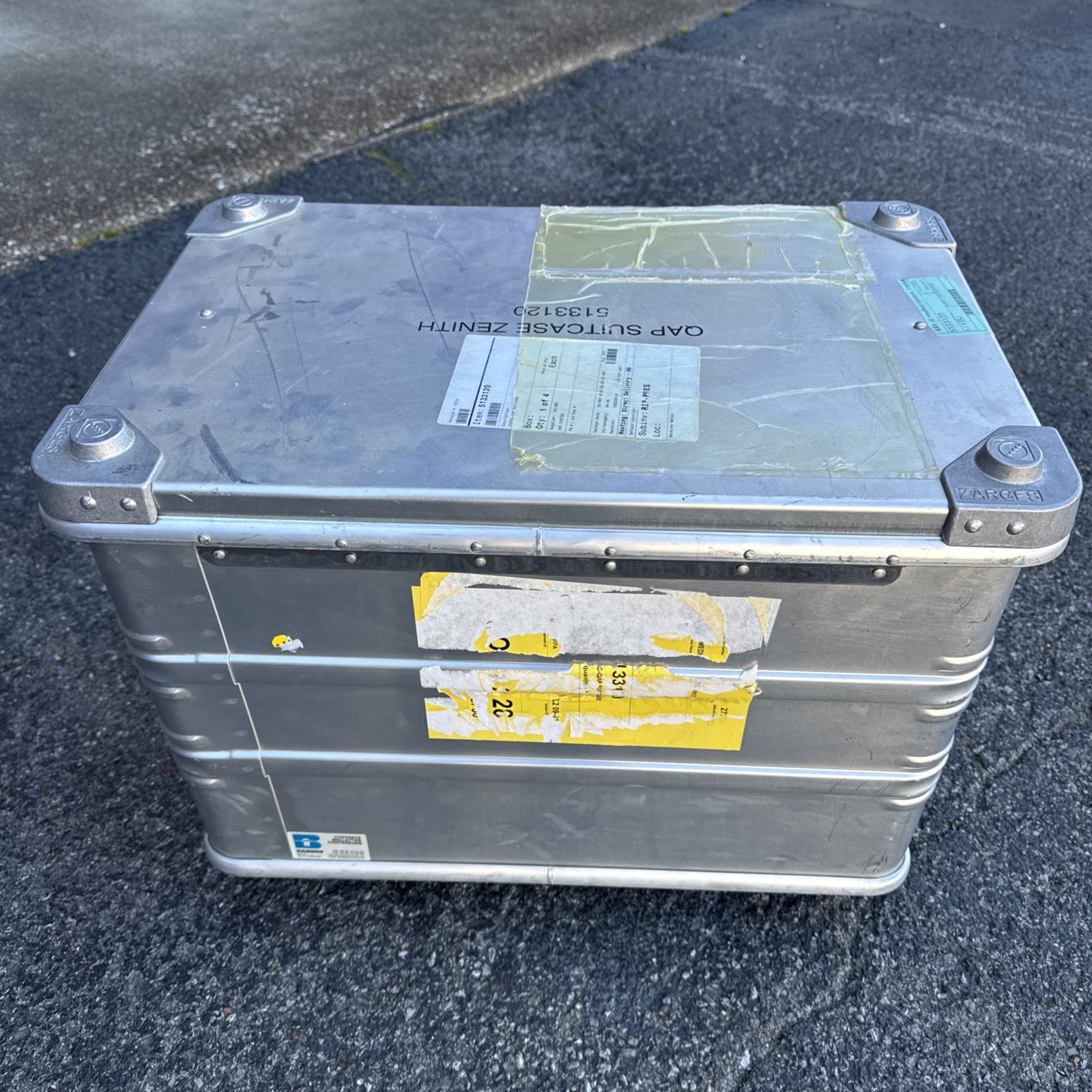 Zarges K470 Kiste Box Alukiste Alubox Transportkiste Lagerbox With Caster Wheels