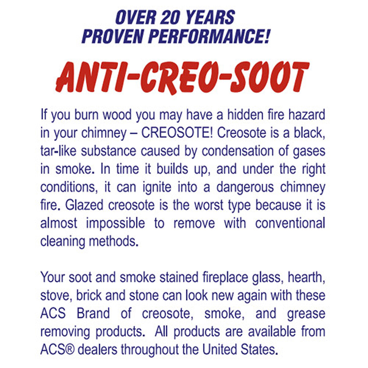 Anti-Creo-Soot Creosote Remover - Gallon