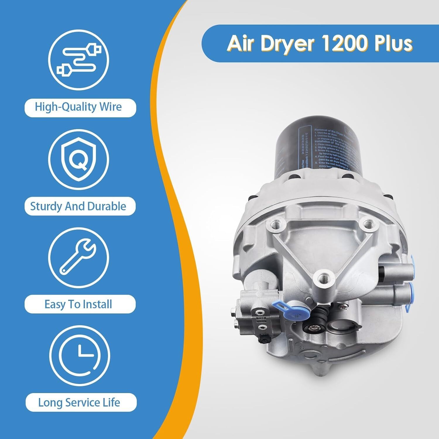 Air Dryer System Saver 1200 Plus 4324711010 For WABCO Freightliner 4324710010