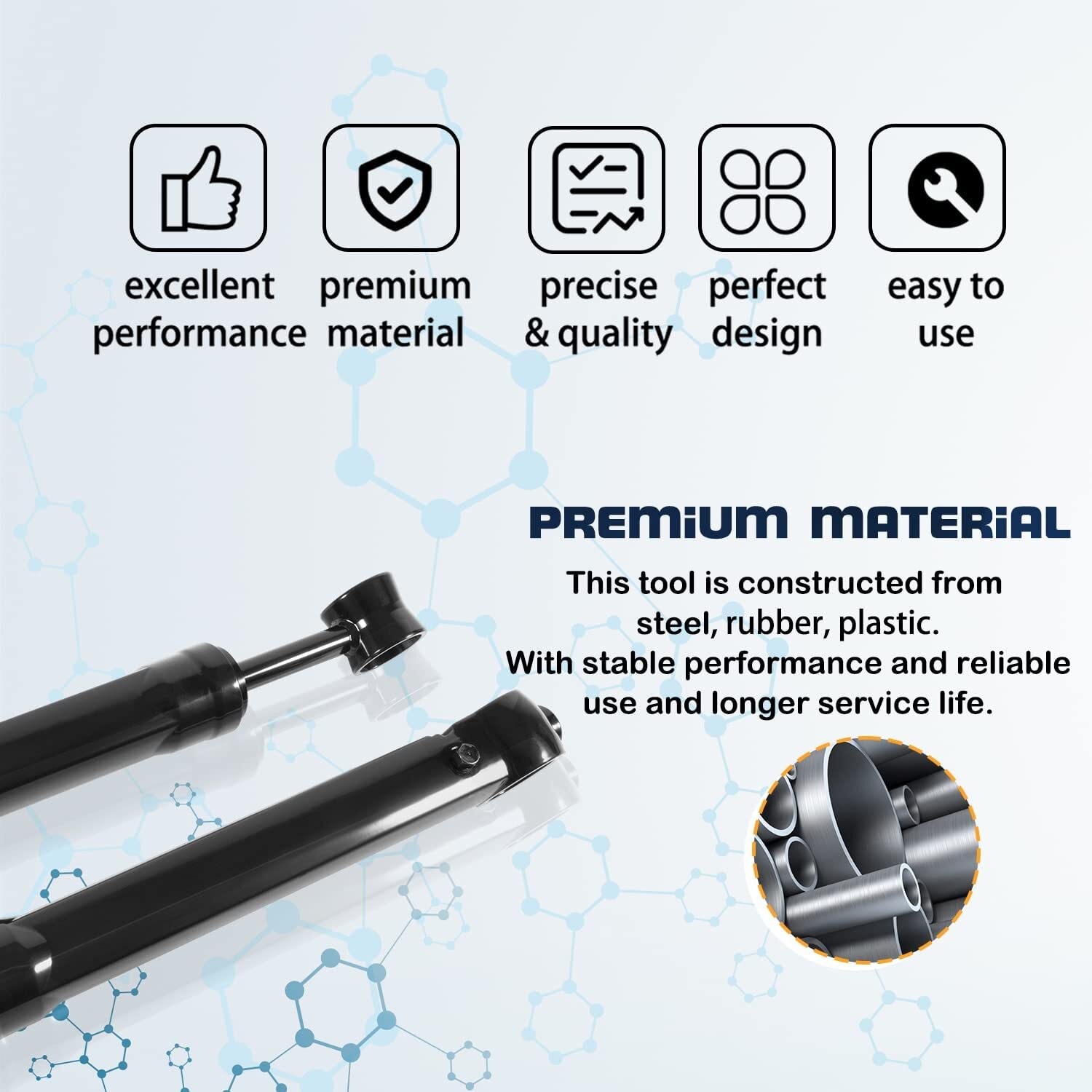 For MerCruiser Mercury Bravo Power Trim Tilt Ram Cylinder Port & Starboard 2PCS