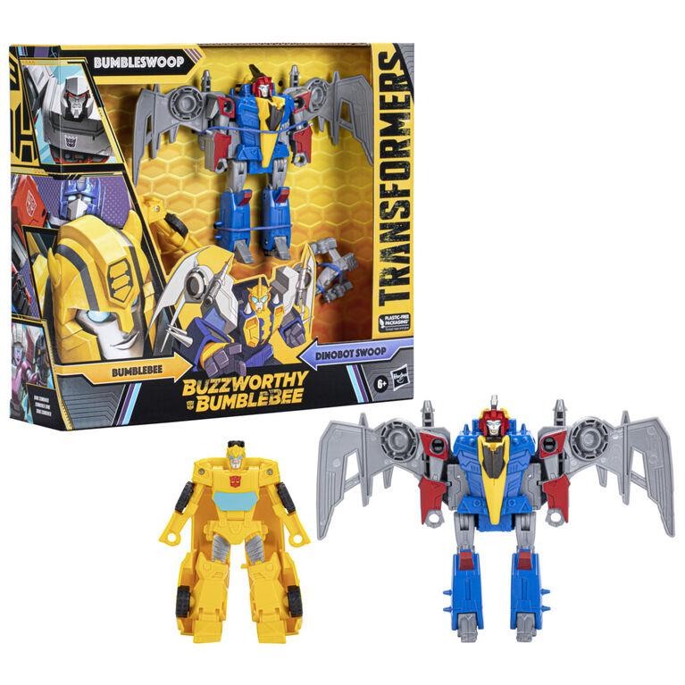 Transformers Buzzworthy Bumblebee & Dinobot Swoop Combiner Bumbleswoop Figure