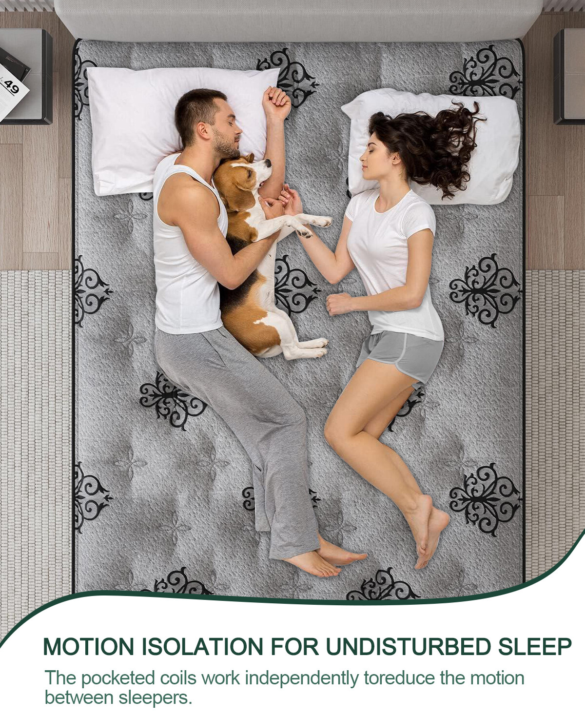 12"14" Twin Full Queen King Size Mattress in a Box Hybrid Spring Gel Memory Foam