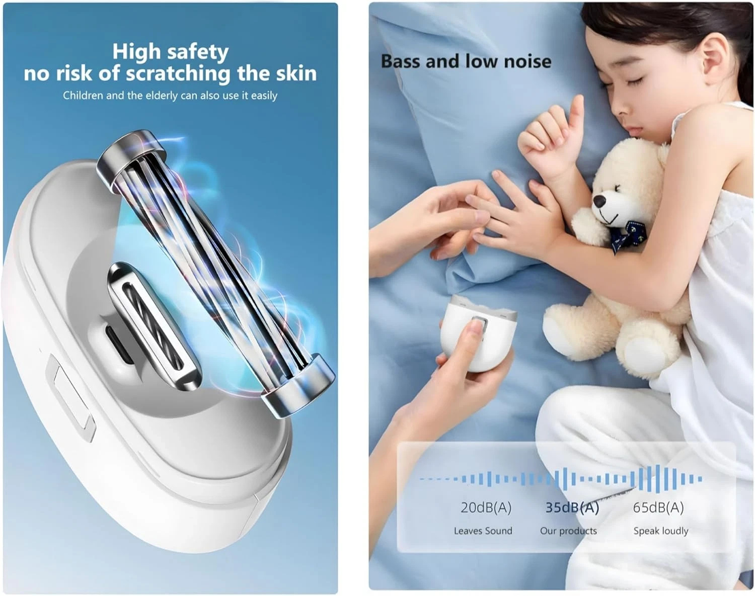 Safety Electric Nail Clipper Automatic Thick Nails Trimmer Professional Tool US