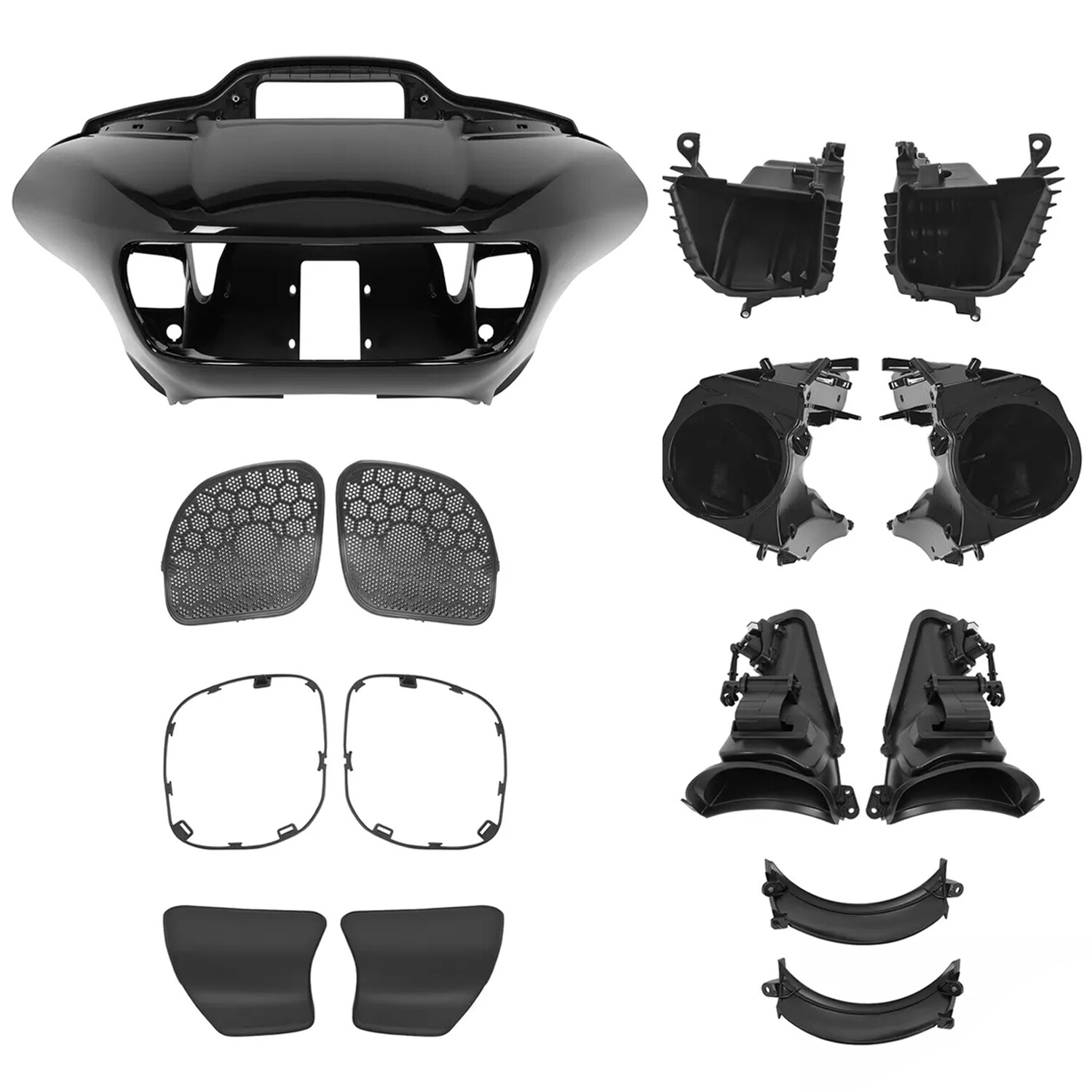 Inner Outer Fairing & Speaker Glove Box Air Duct For Harley Road Glide 2015-2024