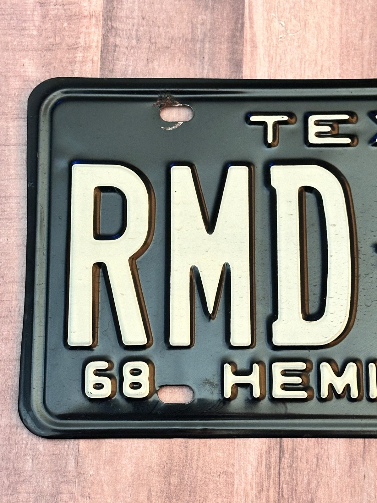 Texas 1968 Hemisfair License Plate Pair # RMD 402
